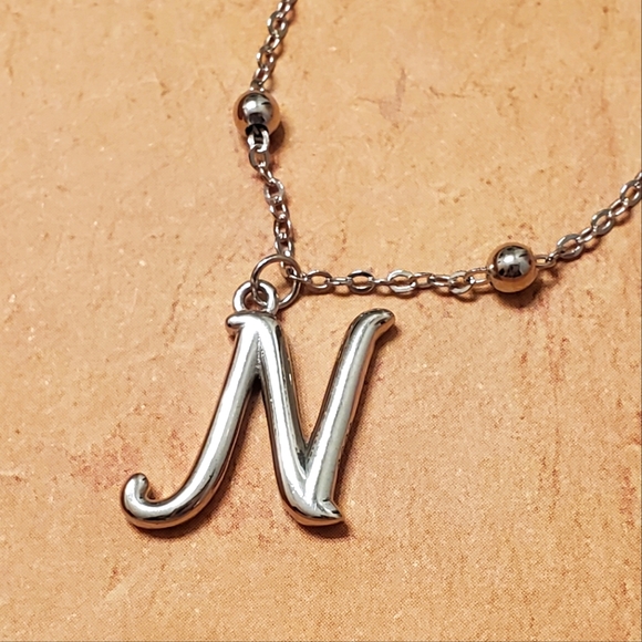 NEW Sterling "N"  Anklet or Bracelet - Picture 2 of 4